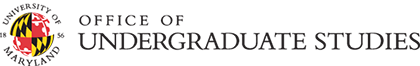 Undergraduate Studies and University of Maryland logo
