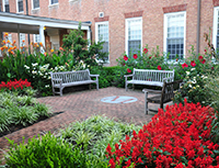 The courtyard seating