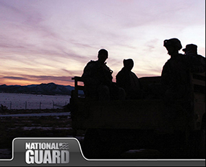 National Guard soldiers in the field