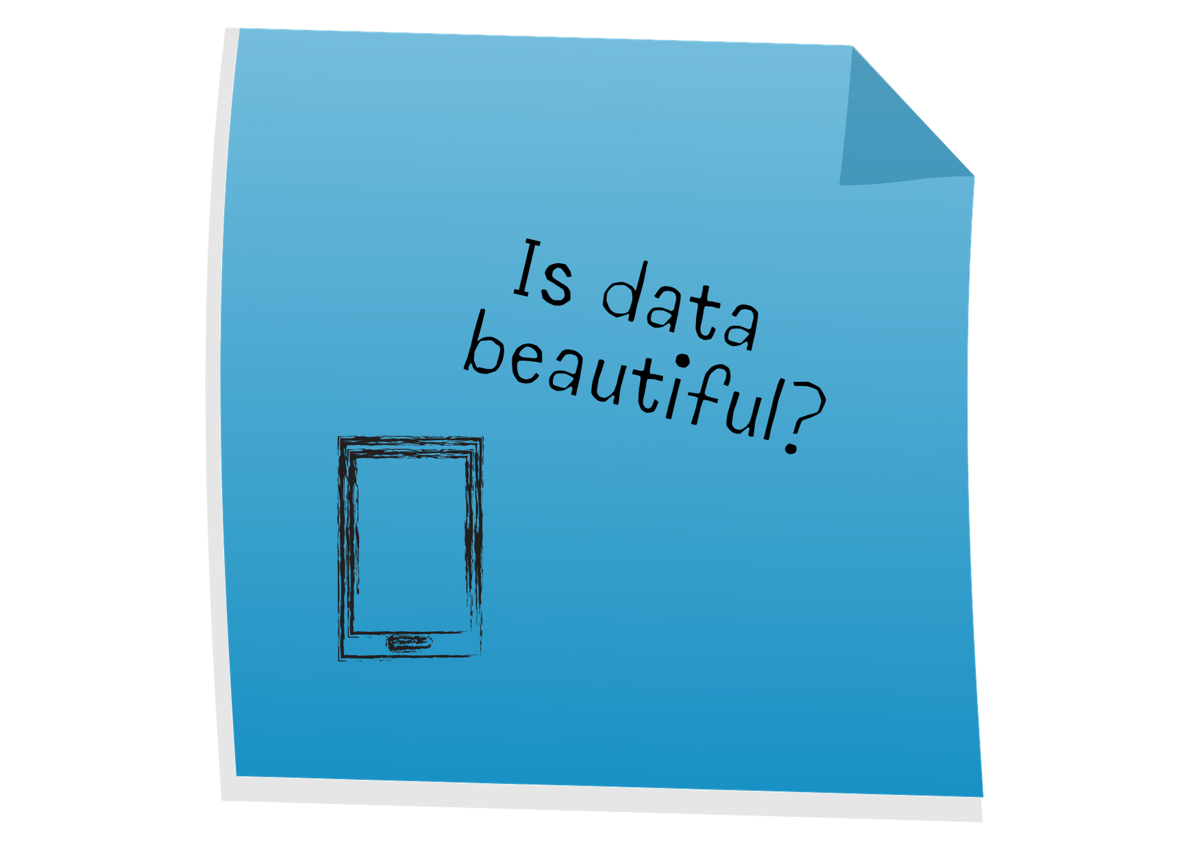 drawing of ipad and words: How do images give us access to information?