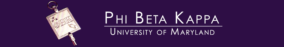 Phi Beta Kappa logo for University of Maryland Chapter