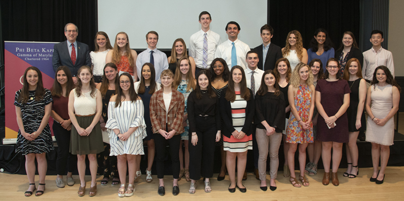2019 University of Maryland Phi Beta Kappa inductees