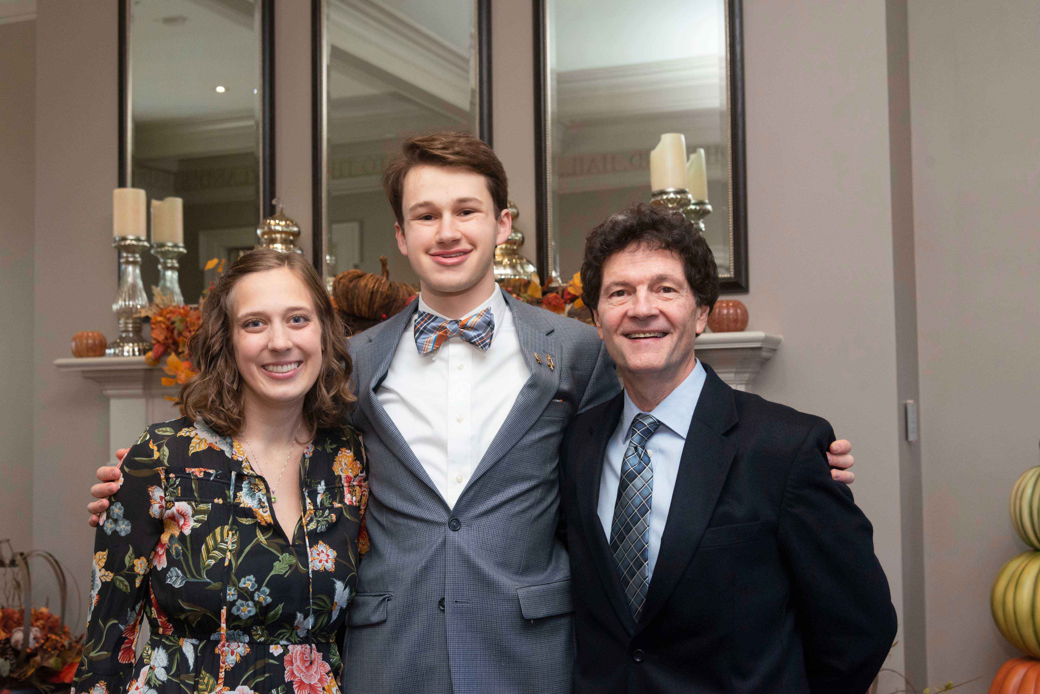 Scholar Dirk Holzman with Emily Roberts and Gran Wilson