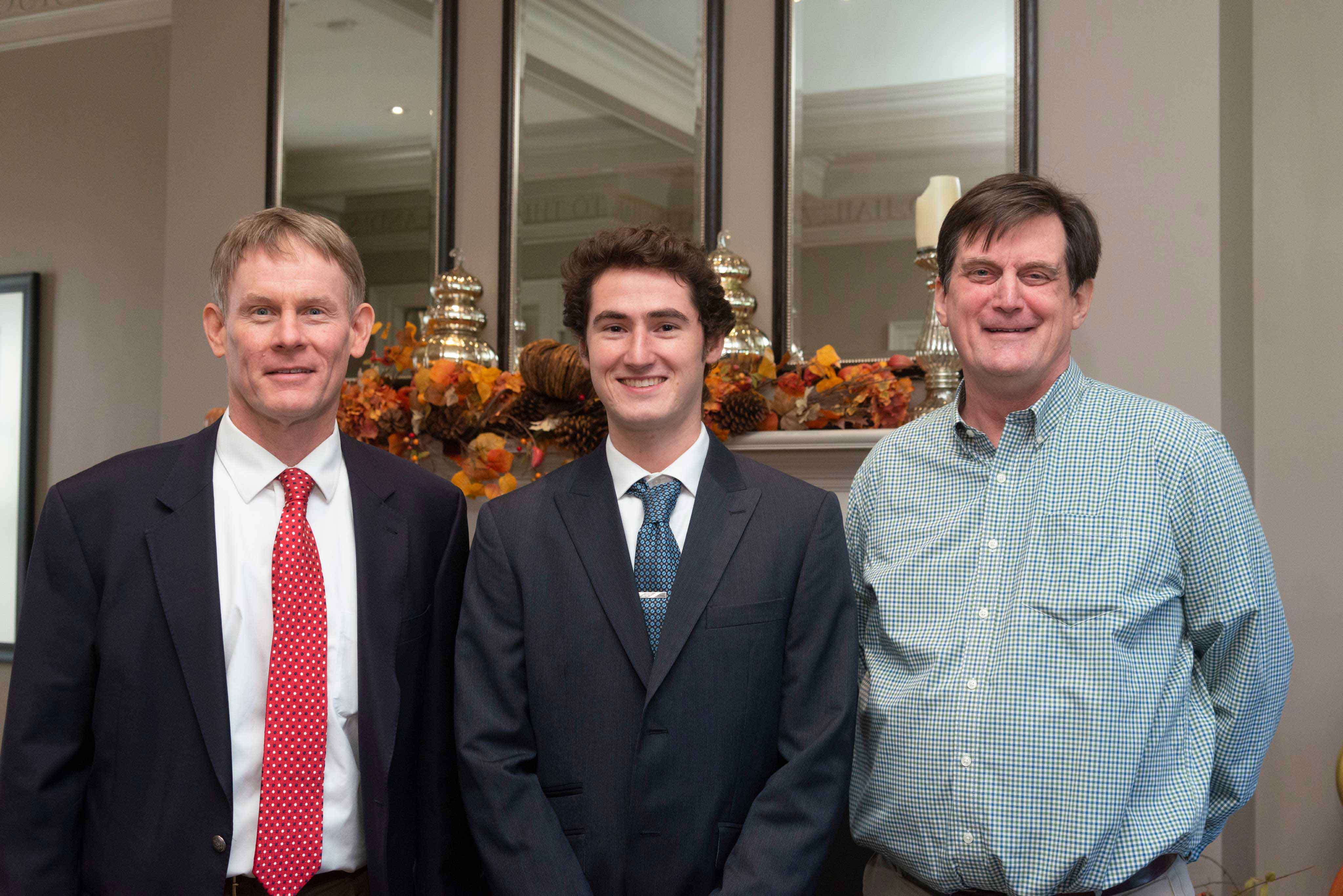 Scholar Evan Kramer with Robert Irelan and Christopher Cadou