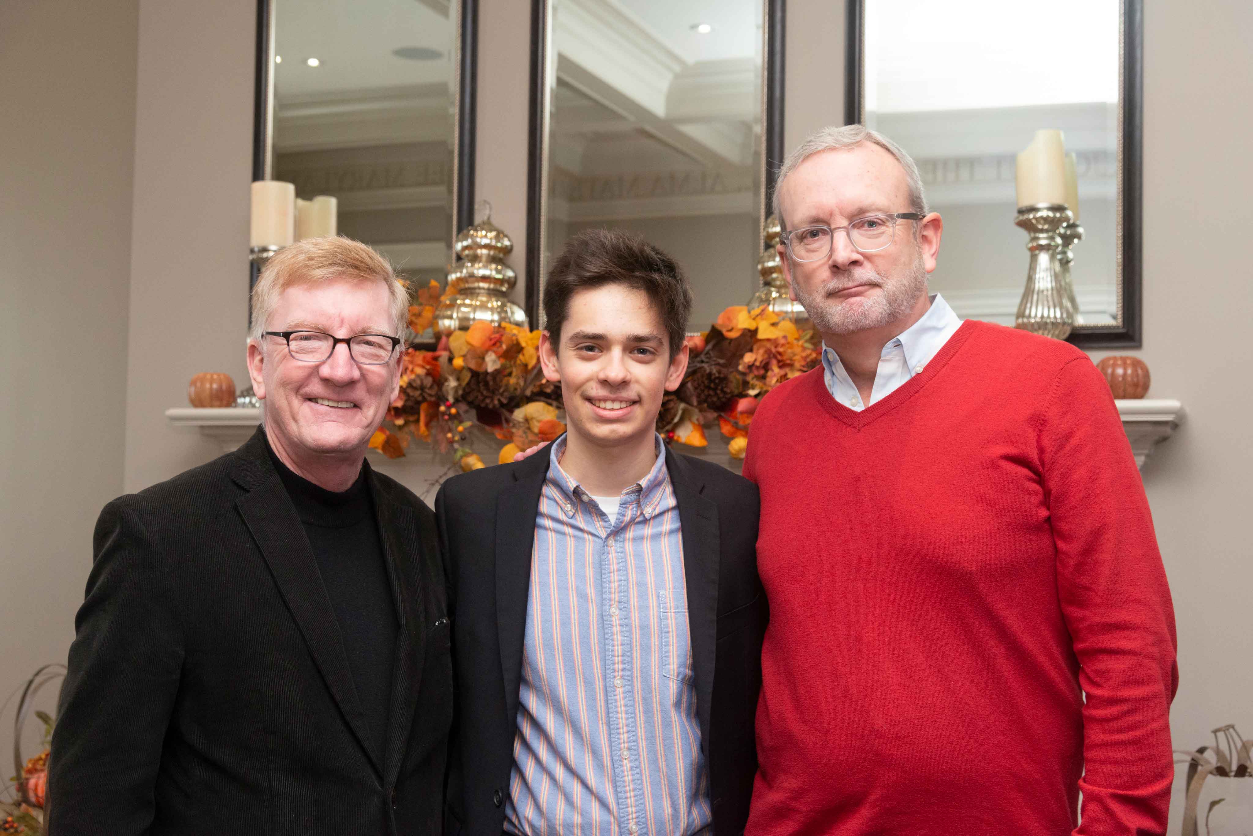 Scholar Sasha Kahn with Stephen Miller and Michael Spivey