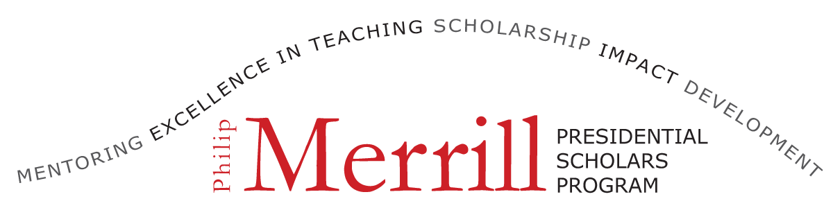 The Philip Merrill Presidential Scholars Program banner