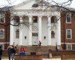 mall entrance to Woods Hall