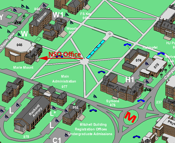 Map of National Scholarships Office location